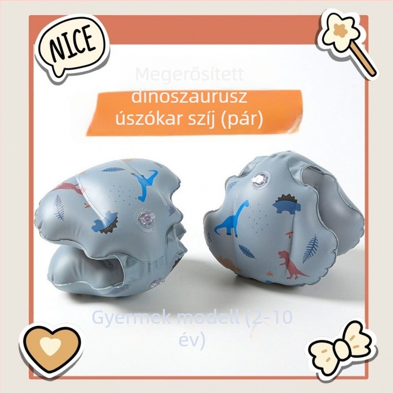 Baba- és gyermek úszó kargyűrűje, vastabb, kezdőbarát, márka Unique, anyag: Egyéb, minta: Reklám logó