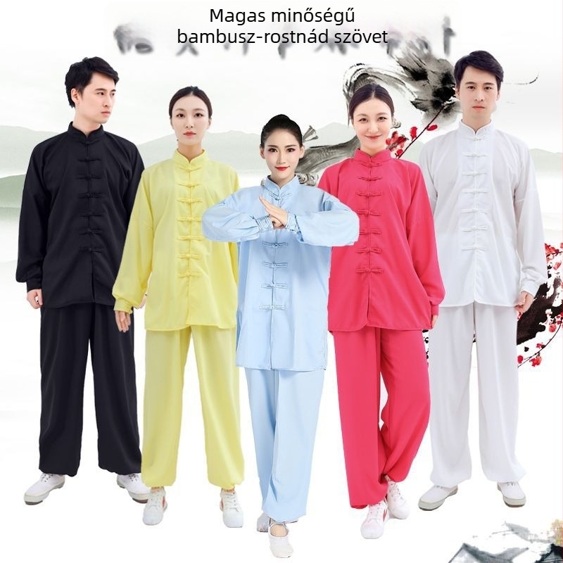 Tai Chi ruha, kordbársony anyag, len összetevővel, fiúk számára, gyerekeknek, minta: Más