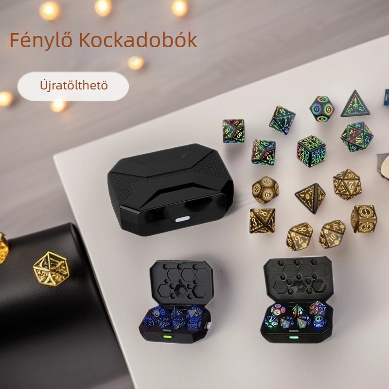 Műanyag dobókockák, kerek sarkú, más alakú, 100 darab