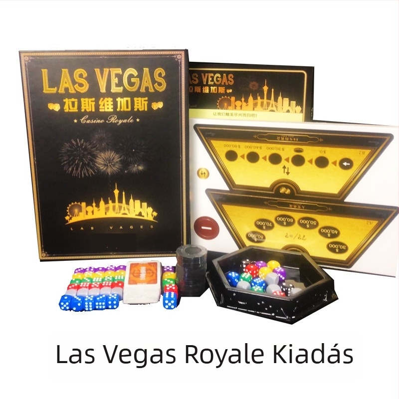 Las Vegas parti stratégiai társasjáték-kártyák – 20 éves jubileumi bővítés, anyag: kínai papír