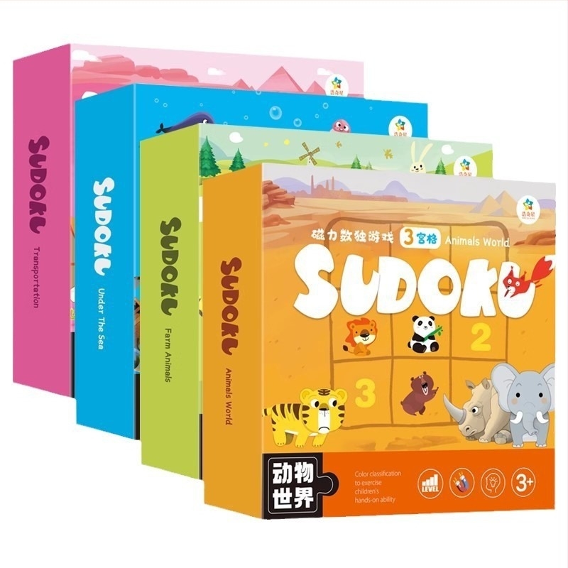 Mágneses Sudoku játék Baiwenxuan 4–6 éveseknek, puzzle és intellektuális fejlődés