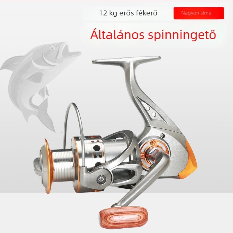 Horgászorsó, fly wheel típusú, általános márka; nincsenek licencelt magánmárkák.