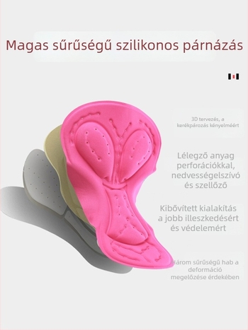 XINTOWN női kerékpáros rövidnadrág, légáteresztő, nedvesség-elvezető, anyag: kémiai rost, tavaszi kerékpározáshoz