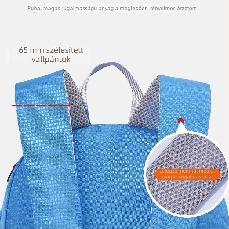 Unisex összecsukható könnyű hátizsák 20–35L, poliészter, kültéri túrákhoz és kerékpározáshoz, zseb a 10 hüvelykes laptop számára