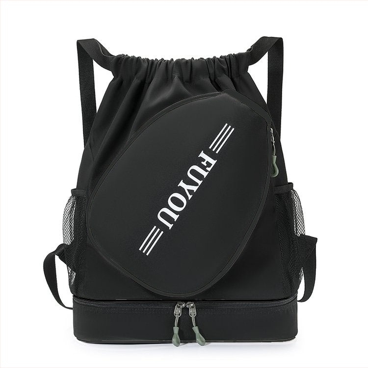 Uniszex nylon sporttáska hátizsák, légáteresztő, légpárnás vállpántokkal, ideális tollaslabdához és teniszhez