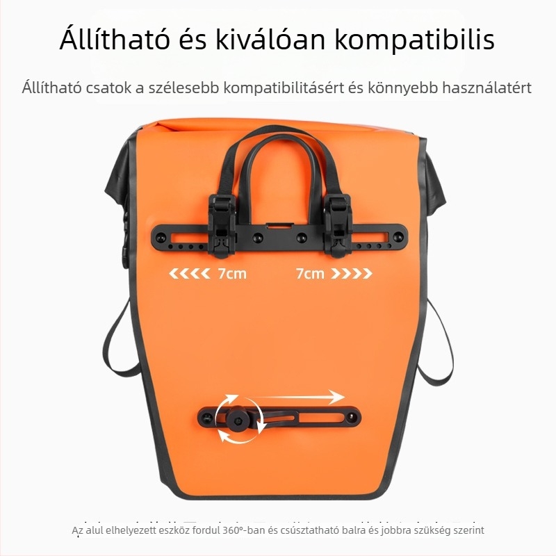 Kerékpár táska, 18L kapacitás, anyag: 500D PVC clip hálóanyag, modell HFG-0340, Demonknights