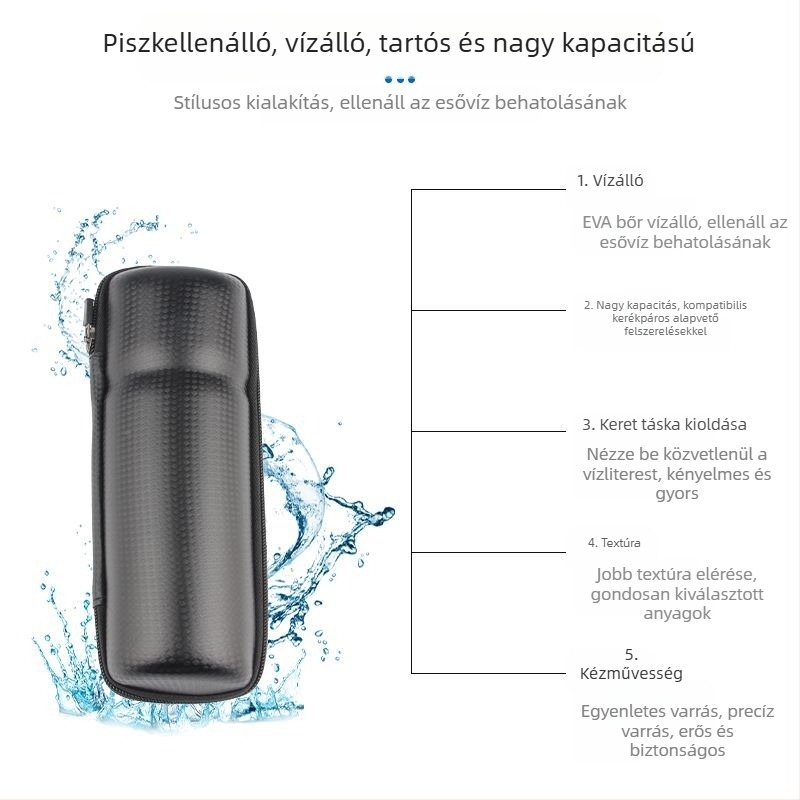 Kerékpár szerszámos táska EVA kemény héjjal, modell D15, kapacitás 1, márka DRCK HROS