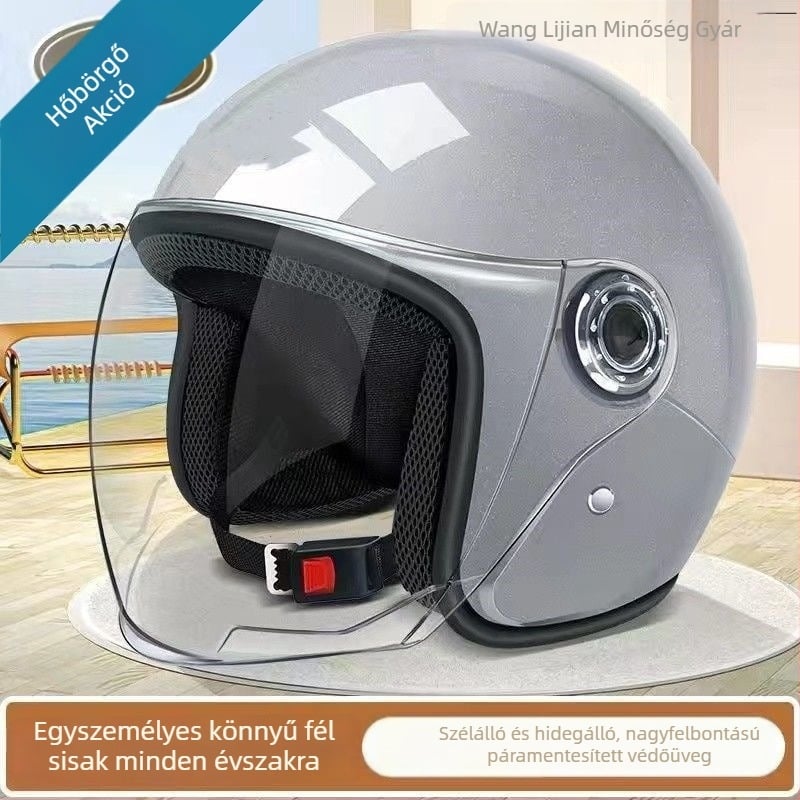 Téli ABS fél sisak elektromos kerékpárhoz, uniszex, Gb811-2022b tanúsított, 3C 2022010907447750