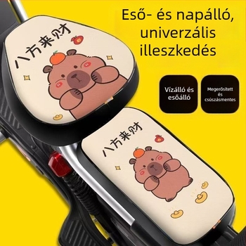 PU elektromos kerékpár ülésvédő — vízálló, vastagított, minden évszakra univerzális, kompatibilis AIMA, YADI és Tailin