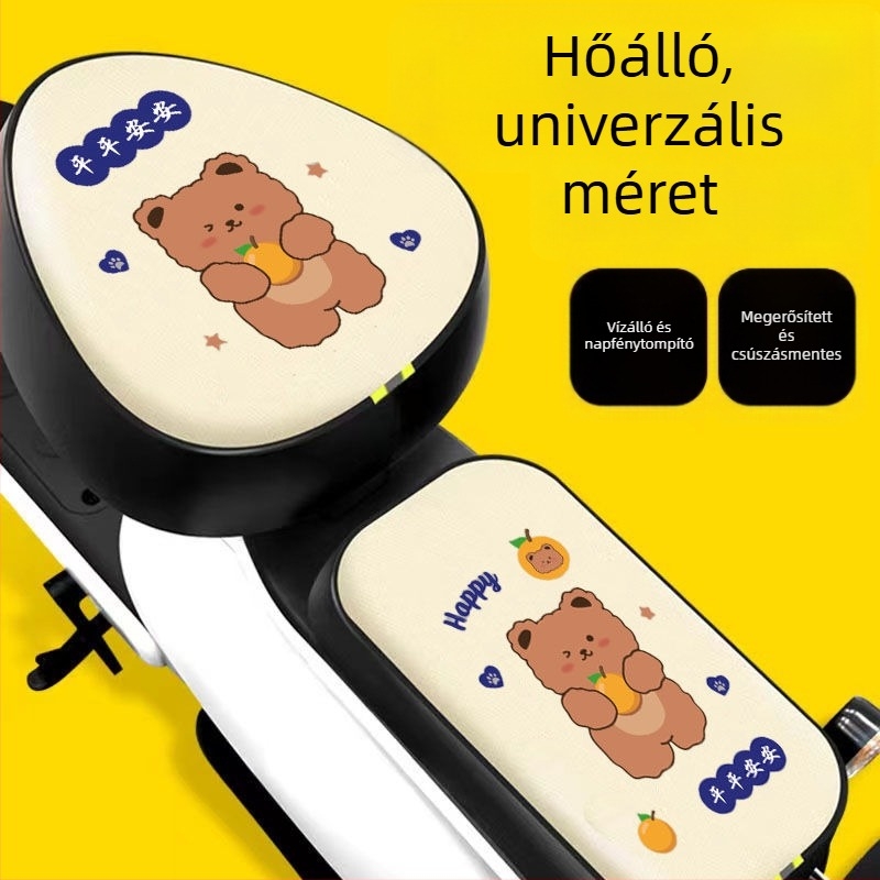 PU elektromos kerékpár ülésvédő — vízálló, vastagított, minden évszakra univerzális, kompatibilis AIMA, YADI és Tailin