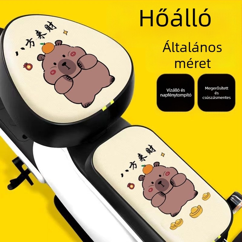 PU elektromos kerékpár ülésvédő — vízálló, vastagított, minden évszakra univerzális, kompatibilis AIMA, YADI és Tailin