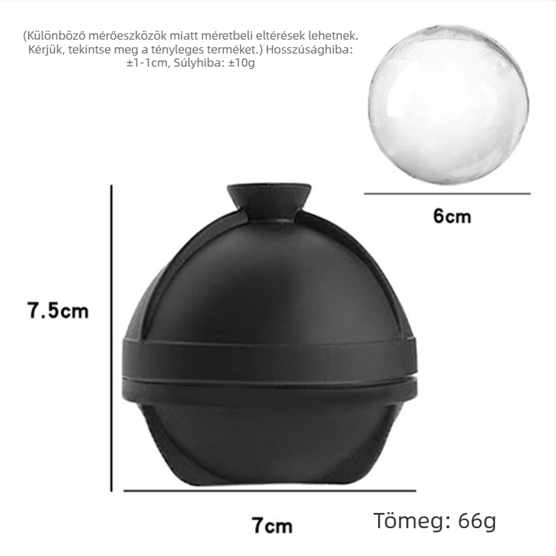 EHUNT szilikon jéggolyó forma whiskys koktélokhoz, 90 ml kapacitás, nyomtatott logó, testreszabható
