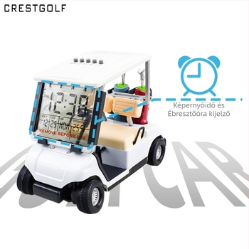 Golf autó modell – ötvözet modell, asztali dísz, modern minimalist stílus crestgolf