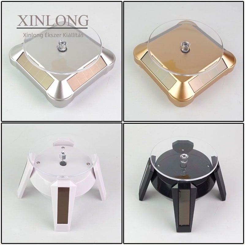 Egyszemélyes ékszerkijelző állvány, PP anyag, akril burkolat, sík kijelző, ókori stílus