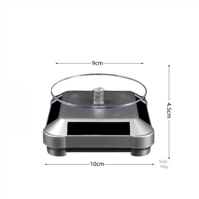 Egyszemélyes ékszerkijelző állvány, PP anyag, akril burkolat, sík kijelző, ókori stílus