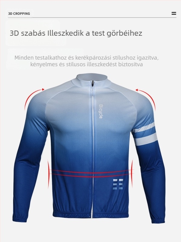 Uniszex kerékpáros öltözet tavasz–nyárra: rövid és hosszú ujjú készlet országúti és mountain bike-hoz