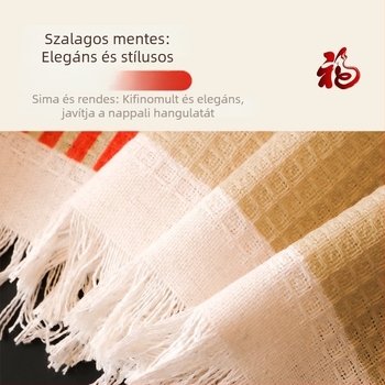 Vörös kanapé párnahuzat, négy évszakos, waffle anyagú, macskakarcolás elleni, minimalist dizájn