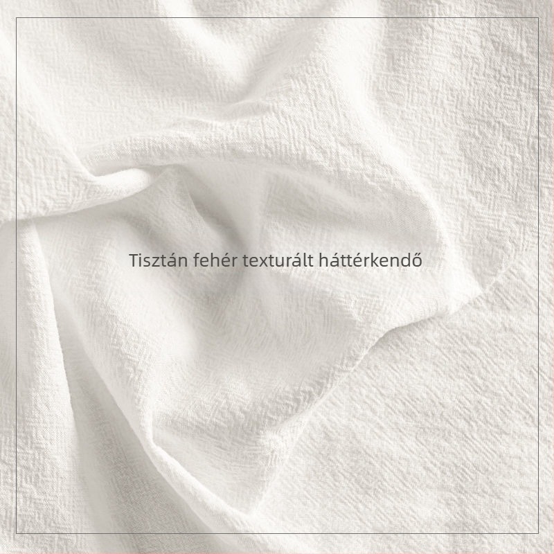 Fehér texturált pamut asztalterítő, háttér étel fotózásához, rekvizit a flat lay-hoz