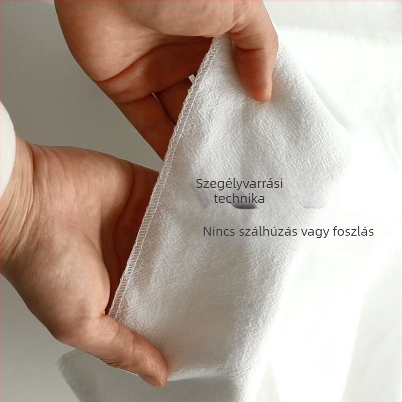 Fehér texturált pamut asztalterítő, háttér étel fotózásához, rekvizit a flat lay-hoz