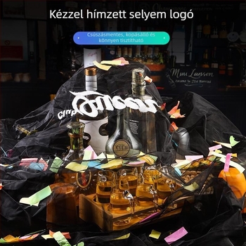 KTV éjszakai klubokhoz asztalterítő — porvédő, bárfedél, logóval