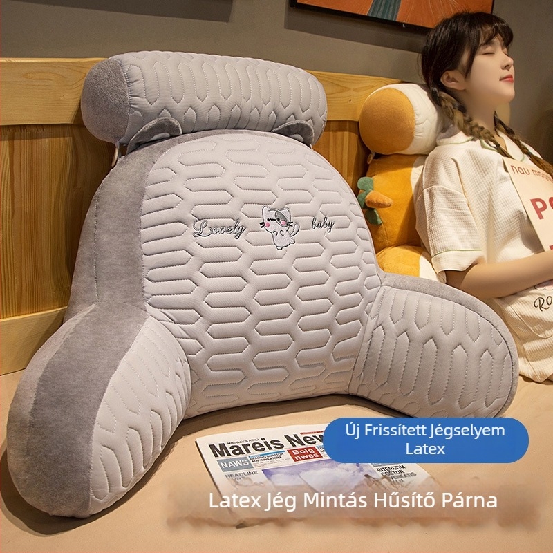 Háttámla párna kanapéhoz/irodai székhez, Ice Silk anyag, PP cotton töltet, cartoon állat mintázat, hímzés/nyomtatás/összevarrás, testreszabható