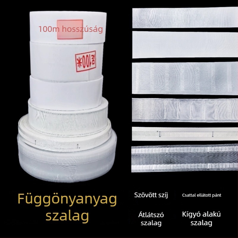 Függönycsík, perforált poliészter/pamut, koreai összecsukható textil, anti-rebound, öregedés- és UV-álló, kettős használat