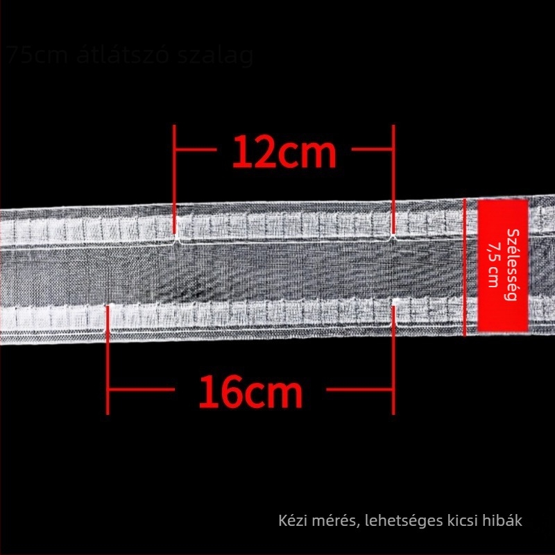 Függönycsík, perforált poliészter/pamut, koreai összecsukható textil, anti-rebound, öregedés- és UV-álló, kettős használat