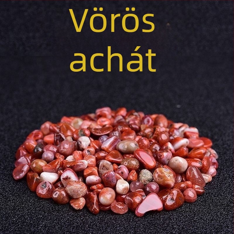 Természetes öt elem kristály kavics, színes nyers kövek akváriumi dekorációhoz