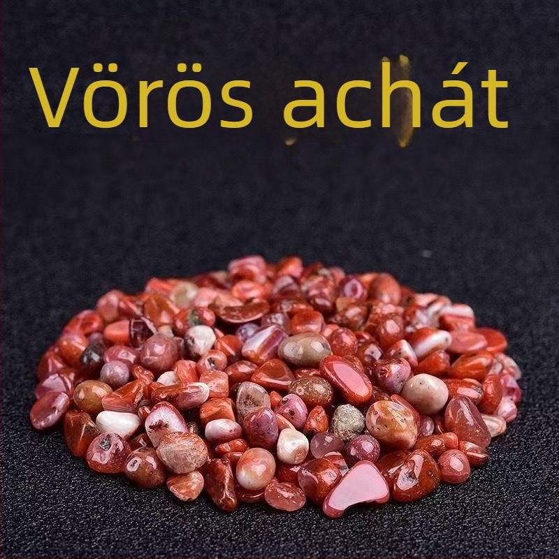 Természetes öt elem kristály kavics, színes nyers kövek akváriumi dekorációhoz