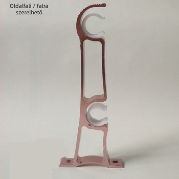 Függönyrúds tartó, oldalsó felszerelés, vastagított alumíniumötvözet, kettős konzol, modern stílus