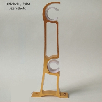Függönyrúds tartó, oldalsó felszerelés, vastagított alumíniumötvözet, kettős konzol, modern stílus