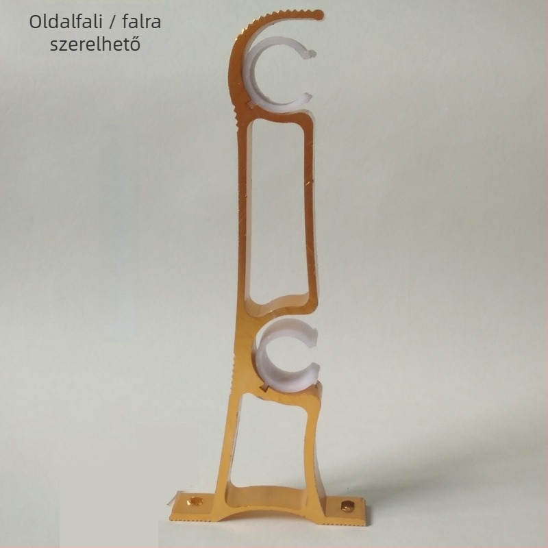 Függönyrúds tartó, oldalsó felszerelés, vastagított alumíniumötvözet, kettős konzol, modern stílus