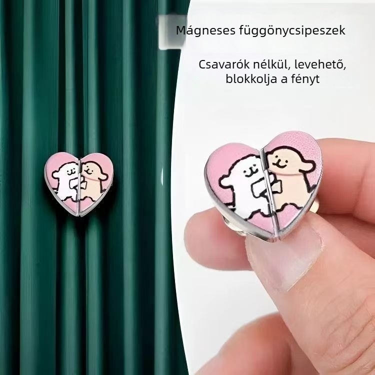 Függönycsat – ötvözet, rajzfilm stílus, testreszabás nélküli