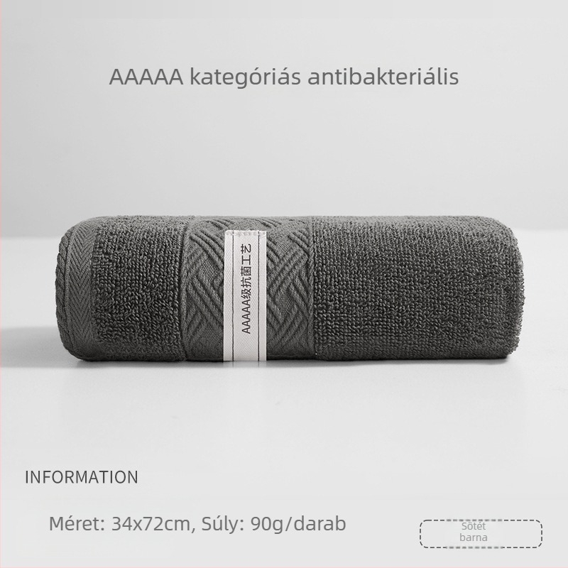 Pamut antibakteriális arc törlő, 32s fonal, sima szövés, súly 80–100 g