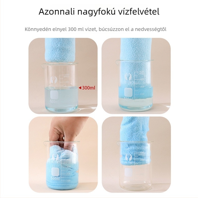 Magas sűrűségű korallfleece törölköző, nedvszívó és szöszmentes, arc törölköző