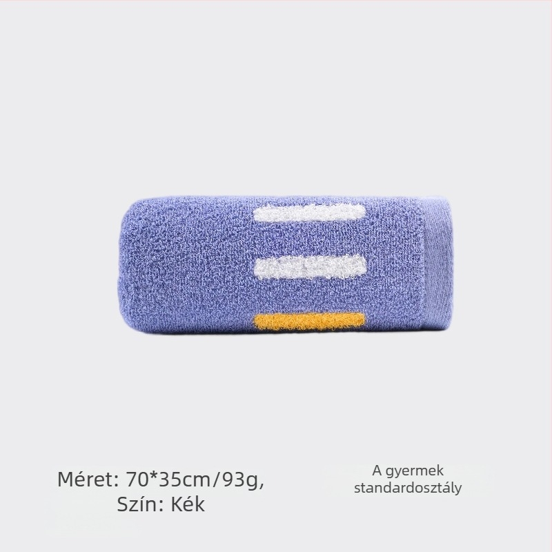 King Shore 7A Antibakteriális arc törölköző, 100% pamut, 18×2 fonal, hímzés és hajtás, 80–100 g