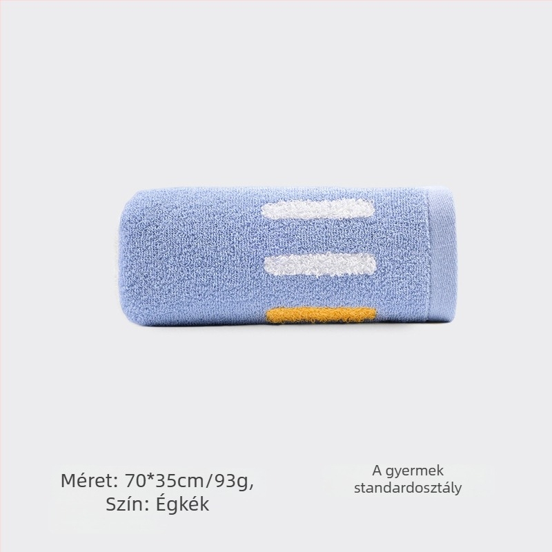 King Shore 7A Antibakteriális arc törölköző, 100% pamut, 18×2 fonal, hímzés és hajtás, 80–100 g