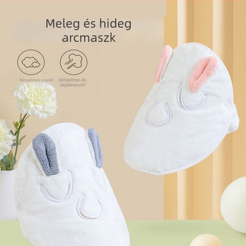 Meleg kompressziós arctörölköző maszkkal – bőrápolási eszköz a szépségszalonban