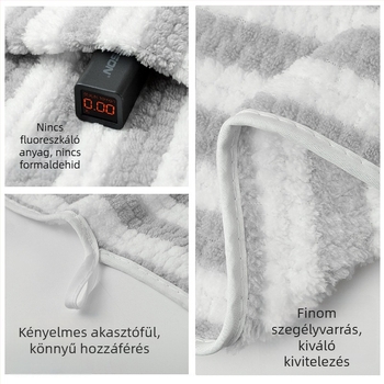 Csíkos korallfleece törölköző készlet fürdő- és arc-törölközőkkel, vastagított, nagy méret, kukorica szem mintázat