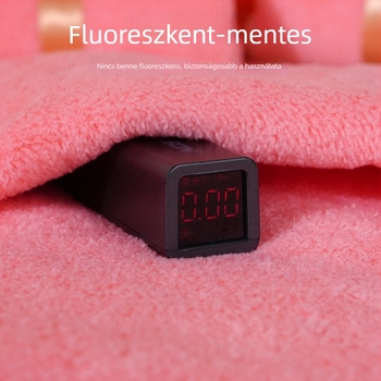 Korall színű velúr fürdőlepedők készlet díszdobozban