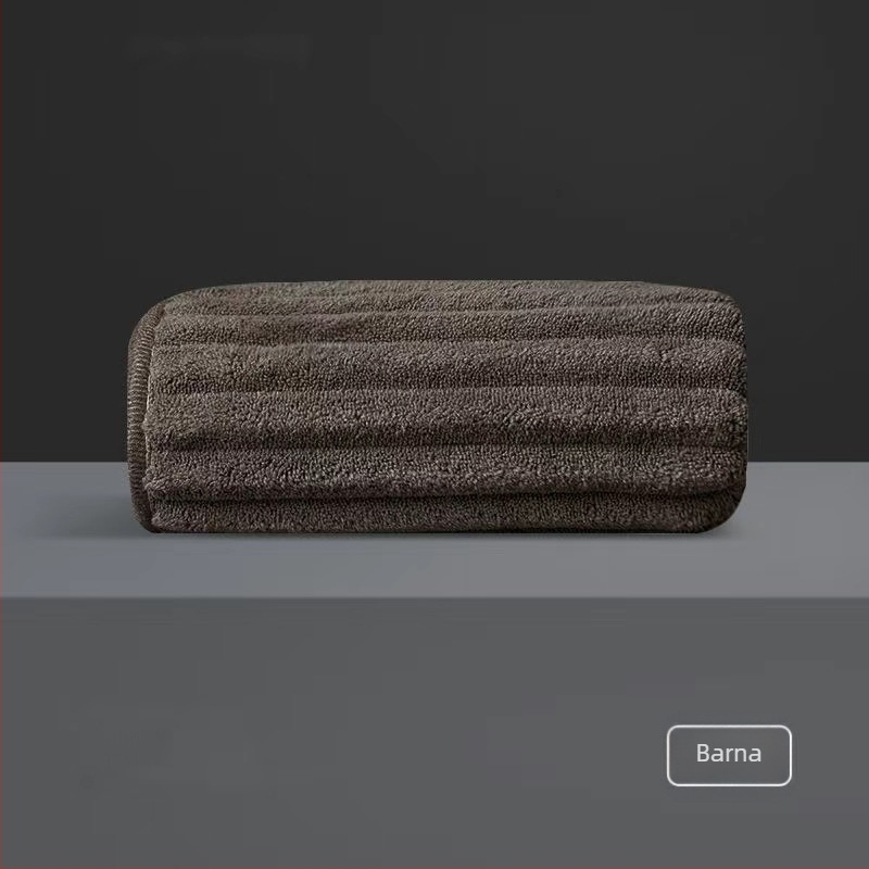 Férfi törölközők korall fleece anyagból, puha és vastag, bolyhosodásmentes, otthoni használatra, sötét színek