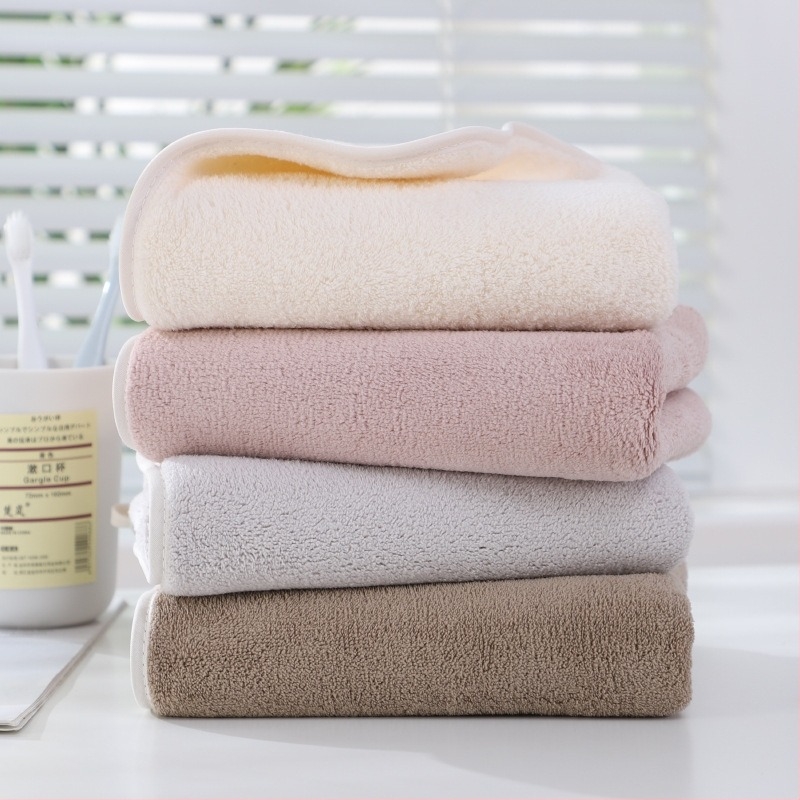 Youjiaya arc-törölköző korall fleece anyagból, sima szövés, 100D, súly 50-80 g