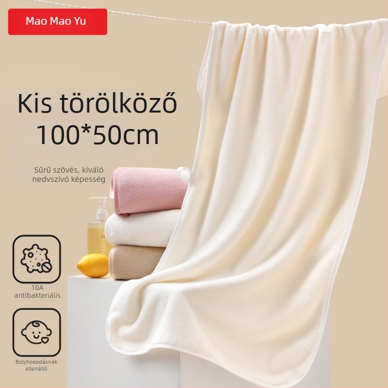 Drizzle antibakteriális korall fleeces arctor hajtörölköző – puha, nedvszívó, bőrbarát háztartási törölköző