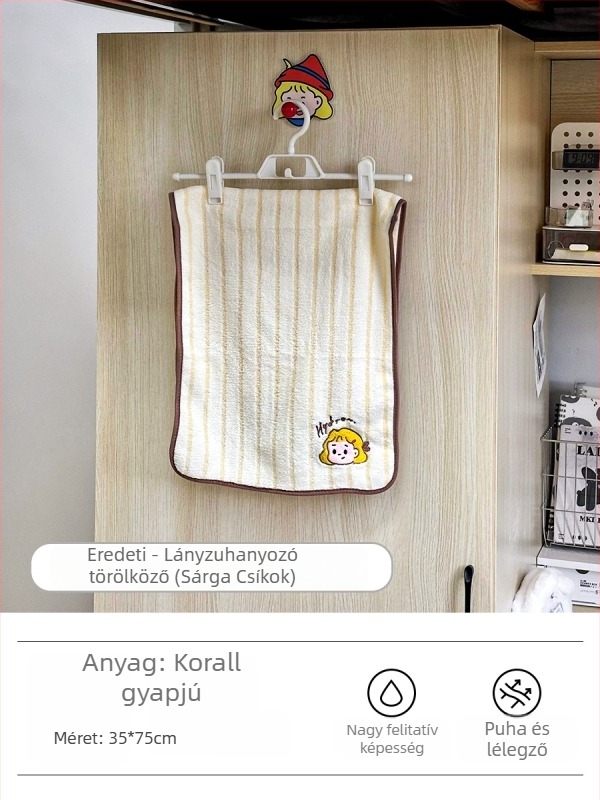 Viselhető fürdőlepedő-köntös, korall fleece, 500 g+ tömeg, nedvszívó, kollégiumi használatra