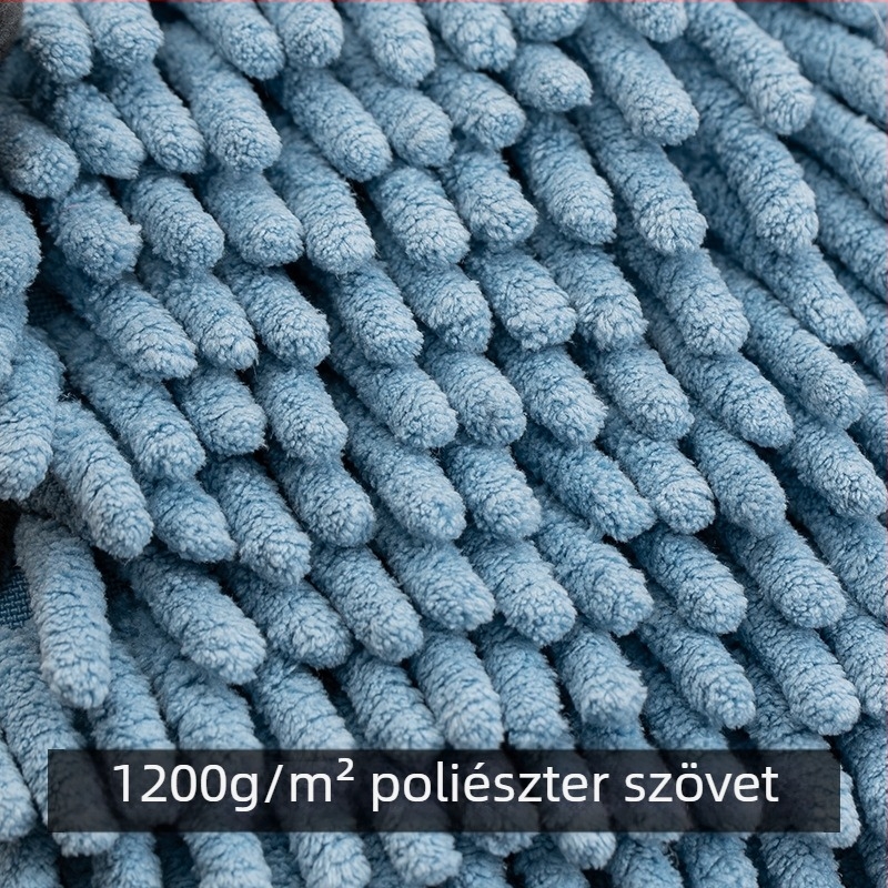 Chenille kéztörlő plüssnyuszi - hímzett, testreszabható, 170–200 g, 19 szál fonal