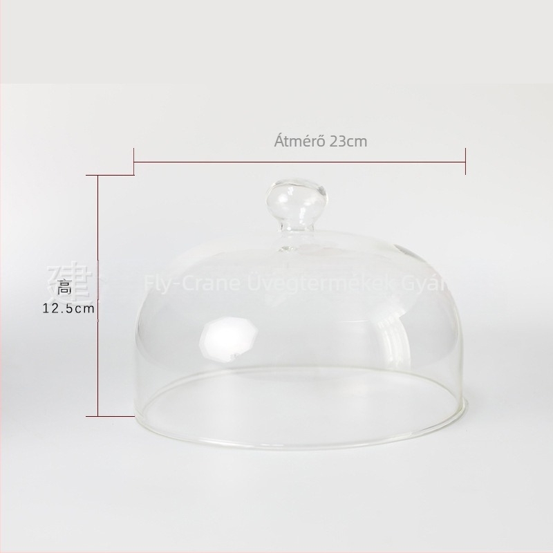 Mikrohullámú sütő fedél élelmiszerekhez, hőálló üveg, többfunkciós, izoláció és porvédett (hőálló üveg; többfunkciós; izoláció; porvédelmi; rajzok szerint testre szabható)