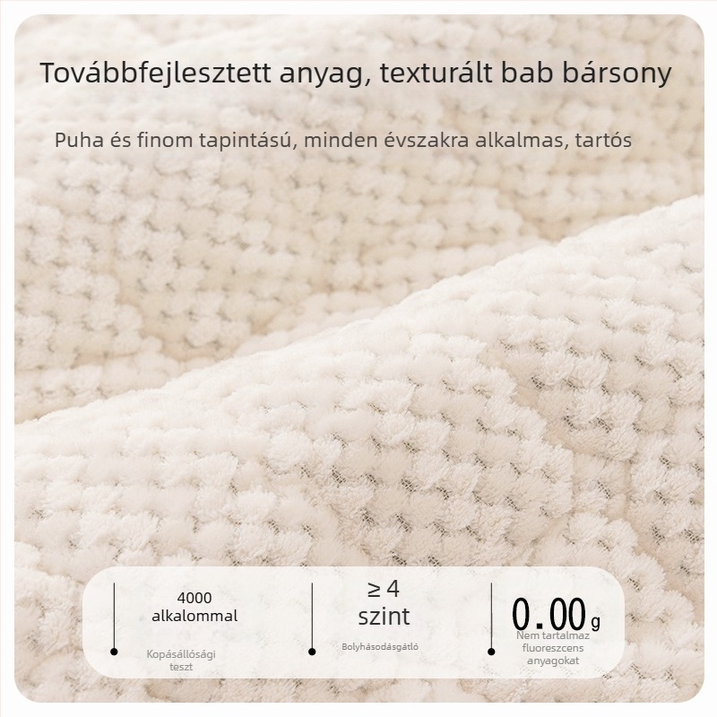 Vastag plüss bevonatú prémium fejvédő huzat fához illő ágyfejvéghez, puha párnázott hátsó résszel és teljes porvédelmi védelemmel.