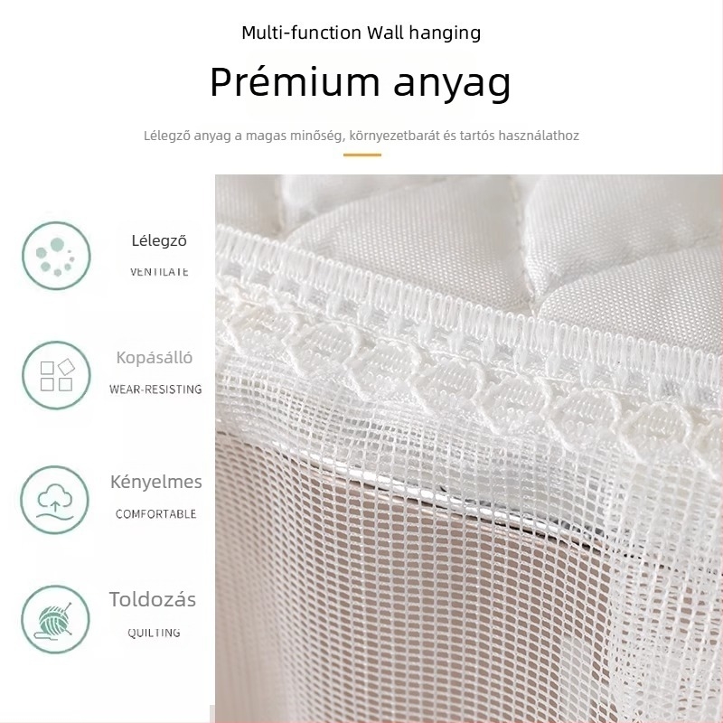 Légkondi fedő – kerek, csipke hímzés, univerzális, modern minimalista stílus