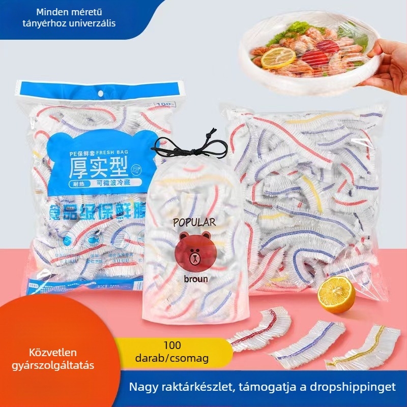 Egyszer használatos PE ételfólia fedők – Anti-odor, Élelmiszer-minőség, Szigetelés és Porszűrés Gyümölcsök és Zöldségek számára, 2023