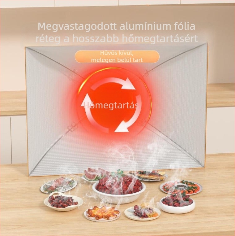 Hőszigetelő ételfedő – Weile, poliészter, 2025-ös modell, hőszigetelés és porvédő
